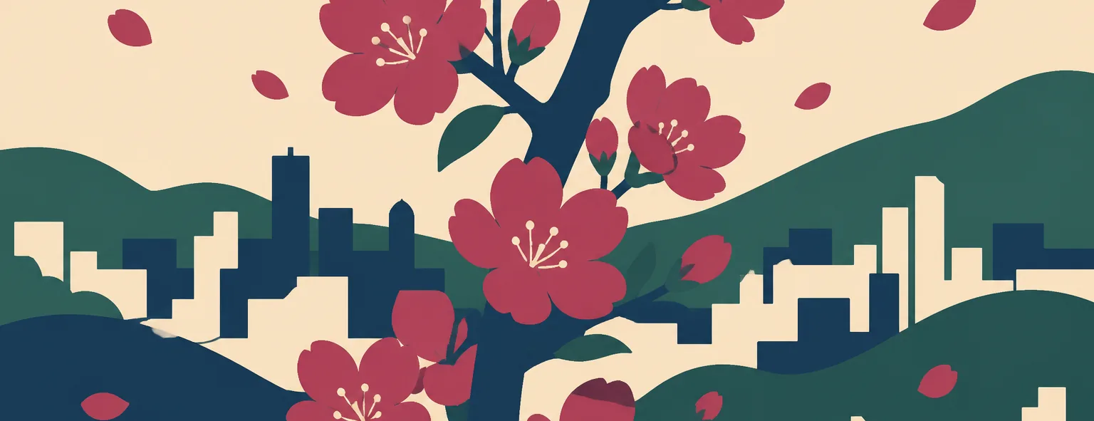 桜丘高校のイメージイラスト