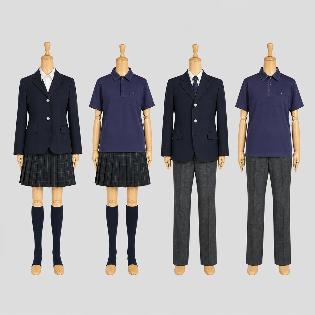 北海道室蘭東翔高校の制服のイメージ