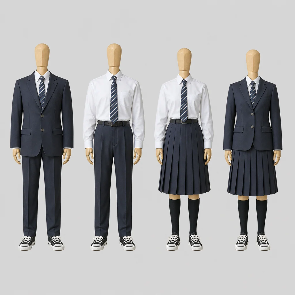 北海道当別高校の制服のイメージ