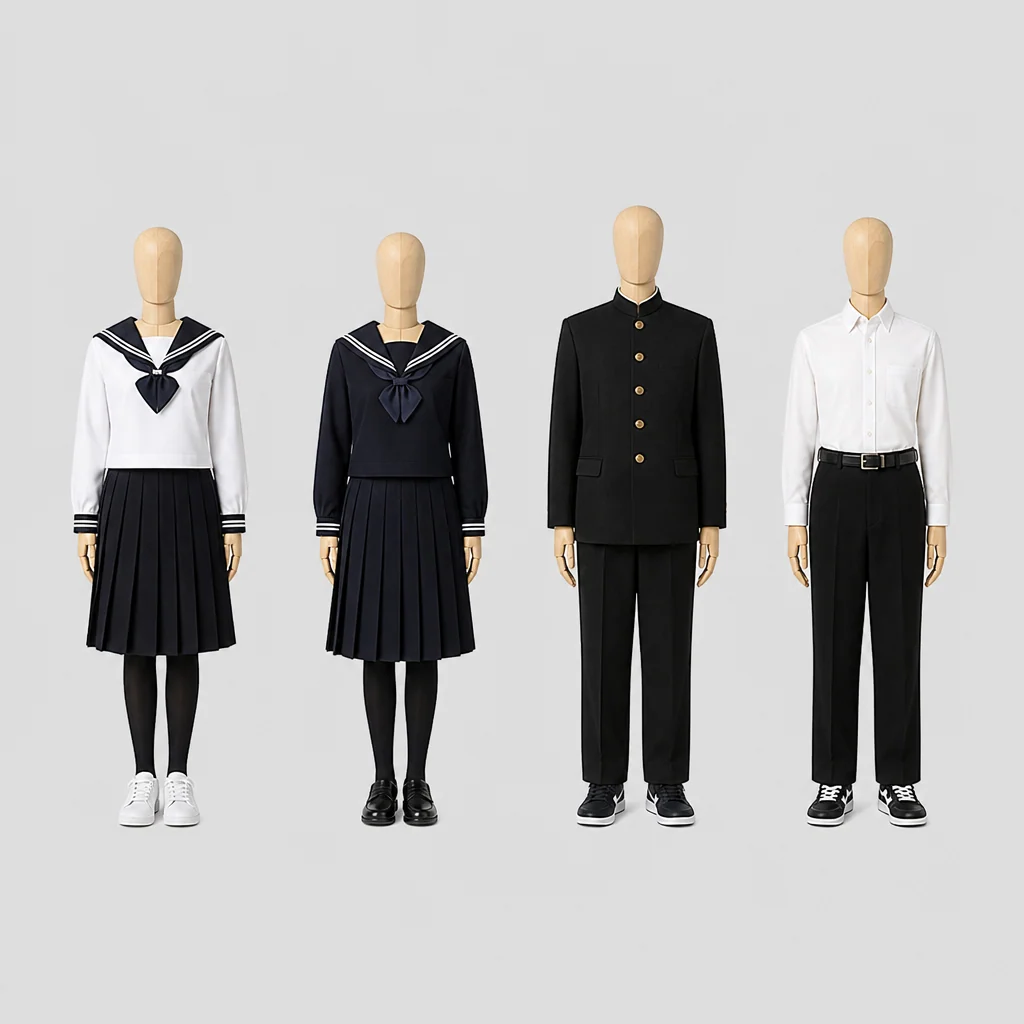 北海道江差高校の制服のイメージ