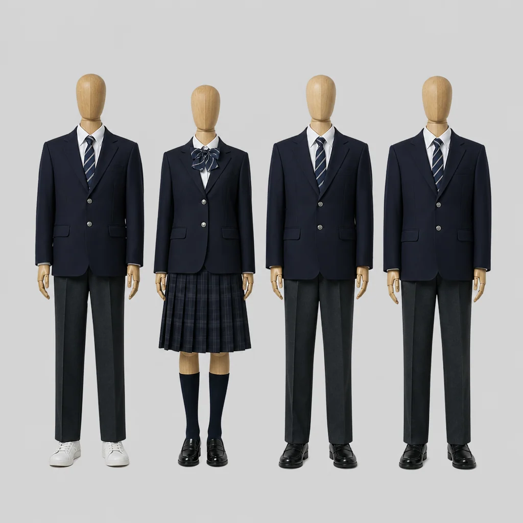 北海道月形高校の制服のイメージ