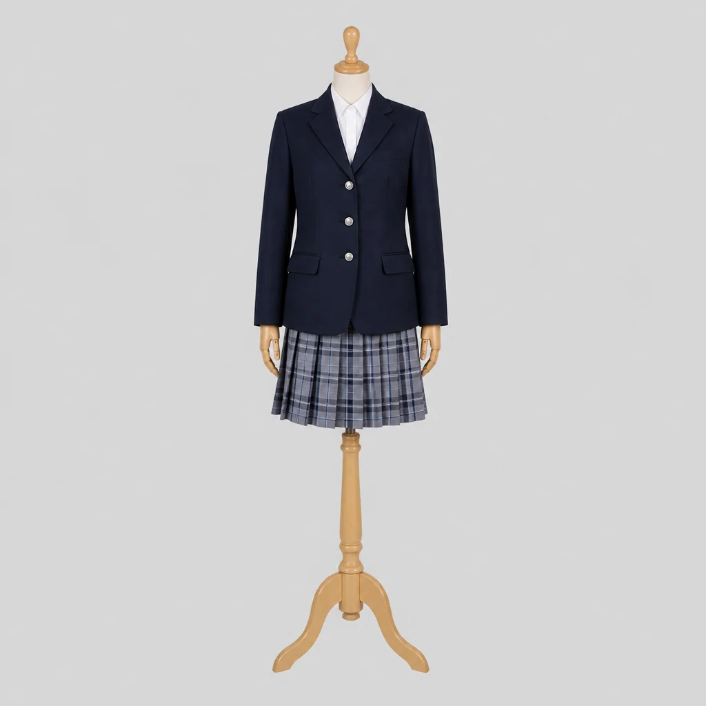 クラーク記念国際高校の女子の制服のイメージ