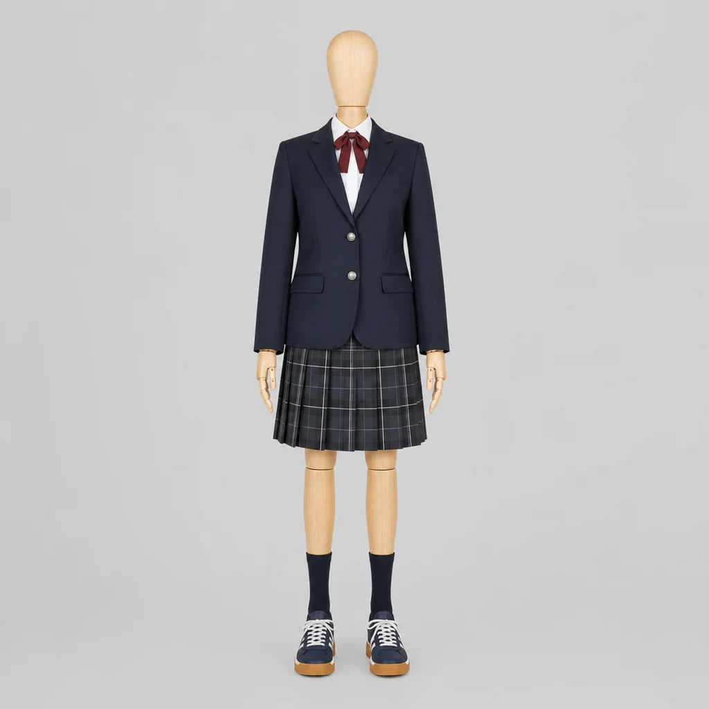 下山学園高校の女子の制服のイメージ