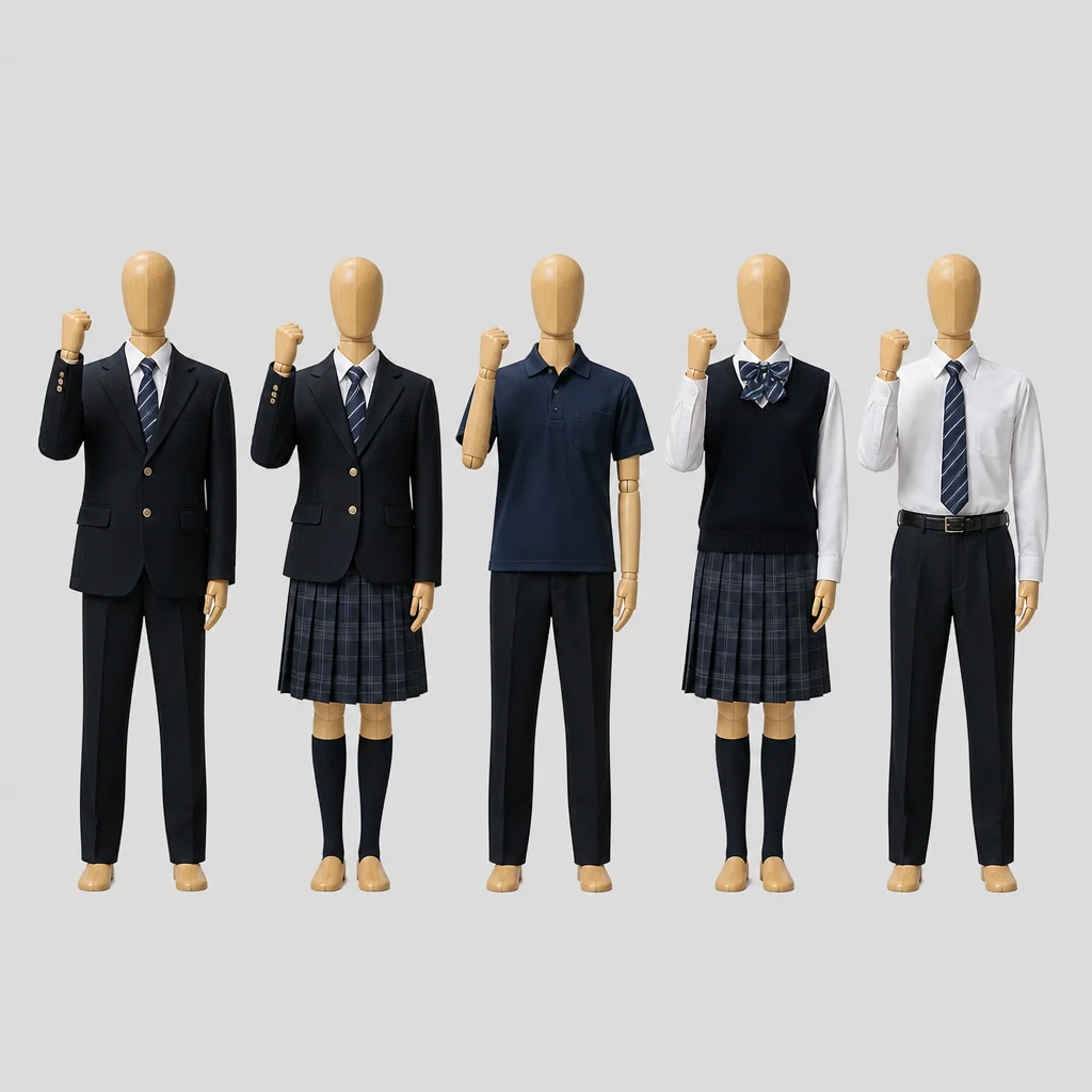 前沢高校の制服のイメージ