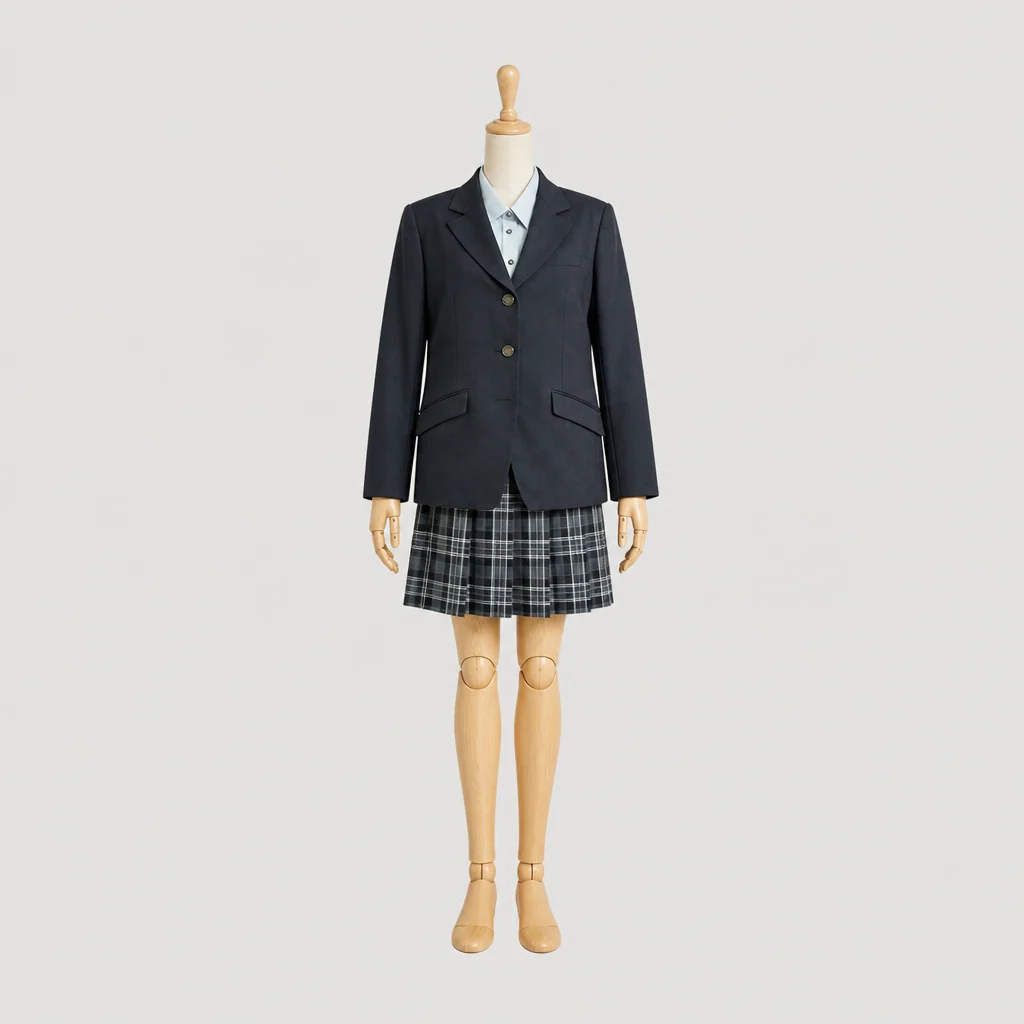 宮城県仙台西高校の女子の制服のイメージ