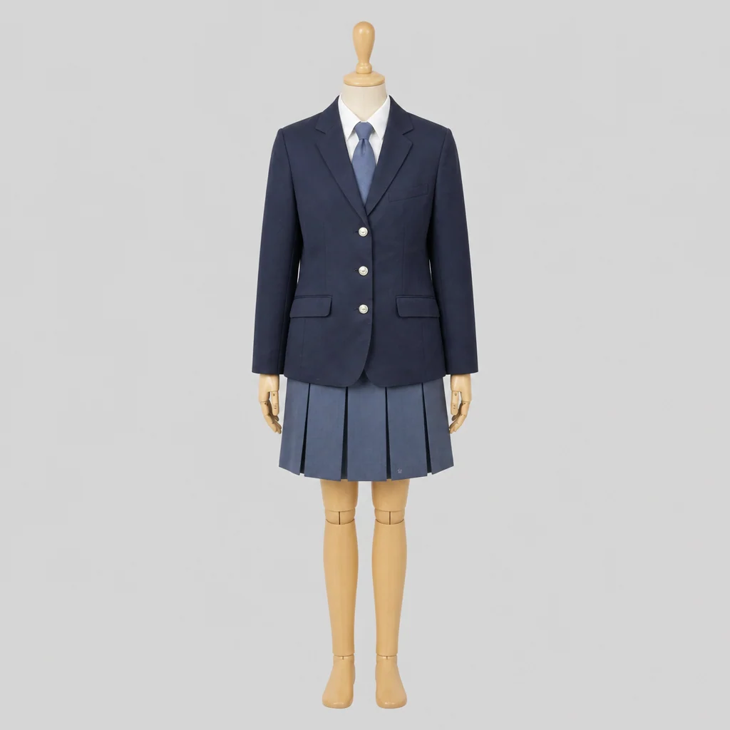 宮城県名取北高校の女子の制服のイメージ