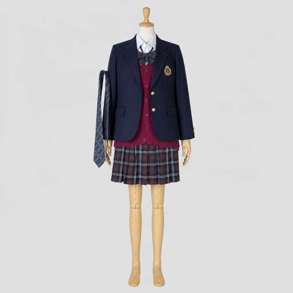 羽黒高校の女子の制服のイメージ