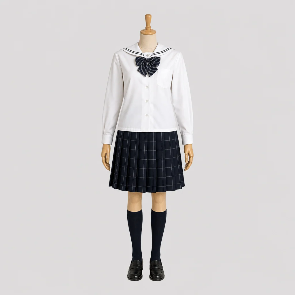 猪苗代高校の女子の制服のイメージ
