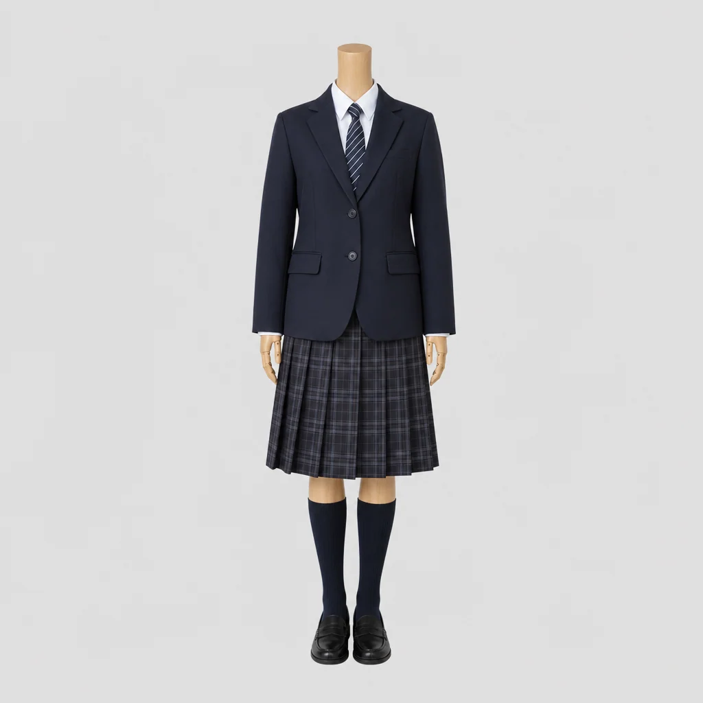 川口高校の女子の制服のイメージ