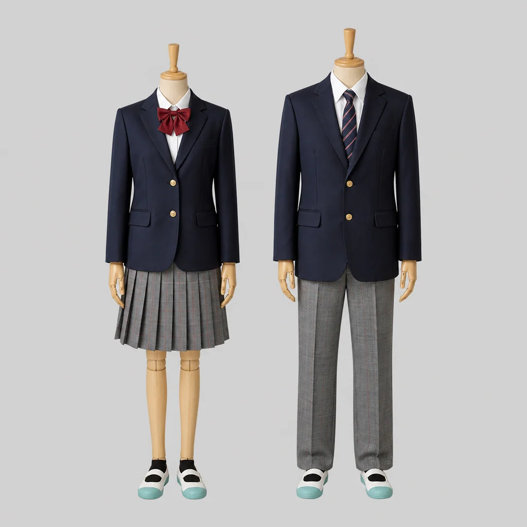 日立商業高校の制服のイメージ