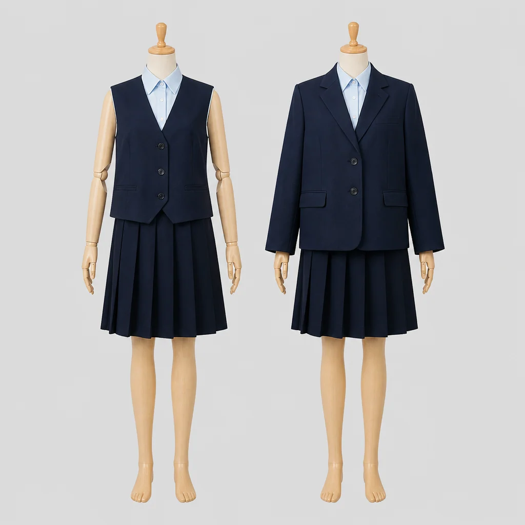 土浦第二高校の女子の制服のイメージ