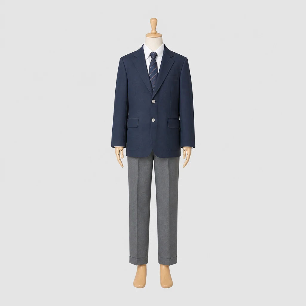 藤代紫水高校の男子の制服のイメージ
