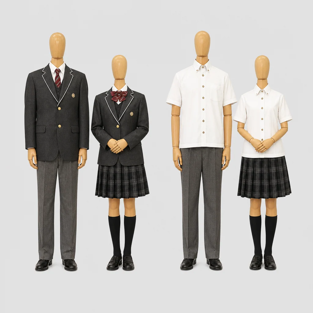 馬頭高校の制服のイメージ