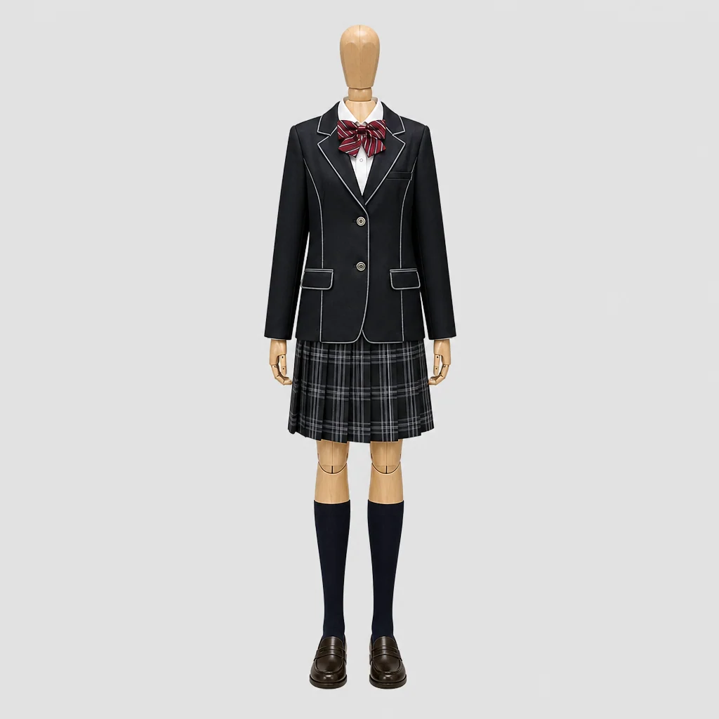 万場高校の制服のイメージ