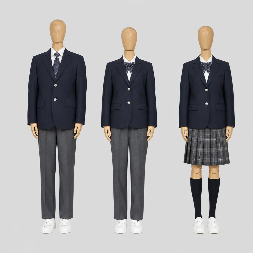 大間々高校の制服のイメージ