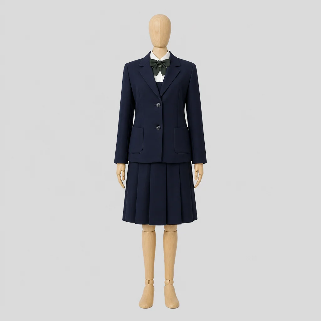 渋川女子高校の女子の制服のイメージ
