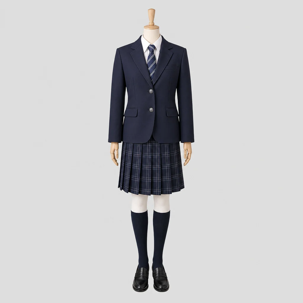 高崎東高校の女子の制服のイメージ