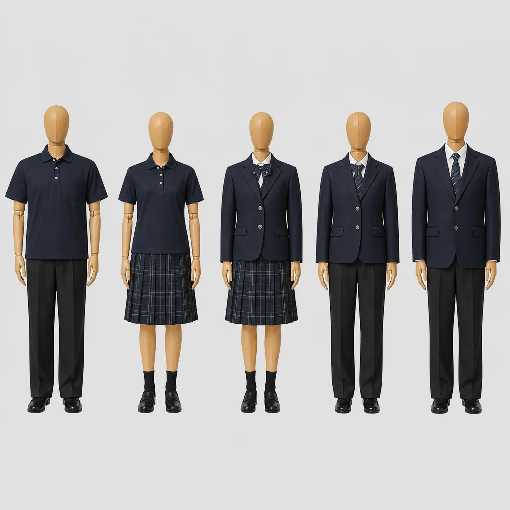 所沢商業高校の制服のイメージ