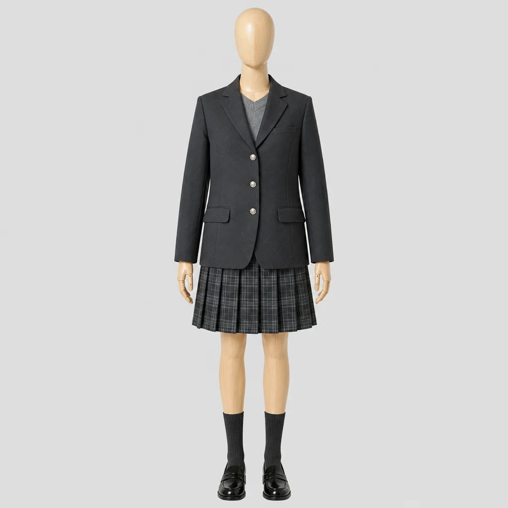 草加西高校の制服のイメージ