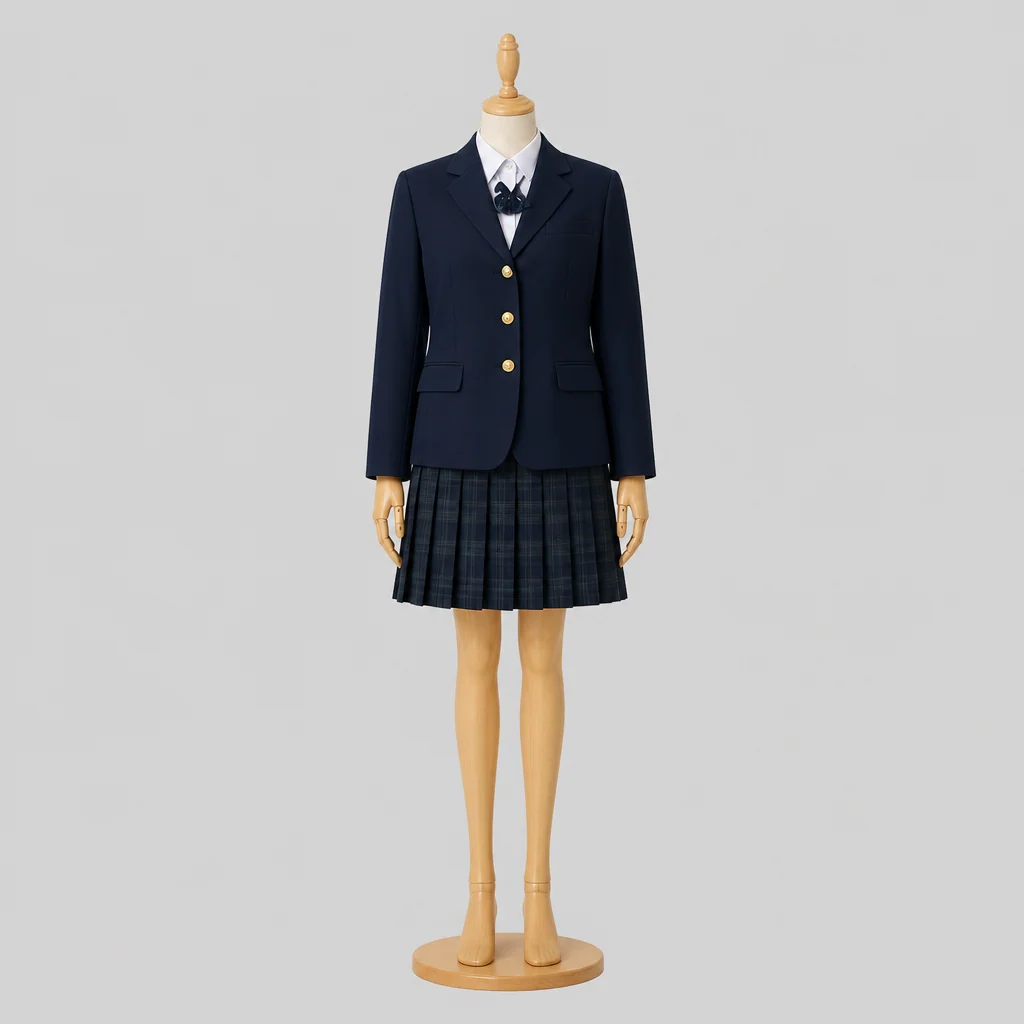国分高校の女子の制服のイメージ