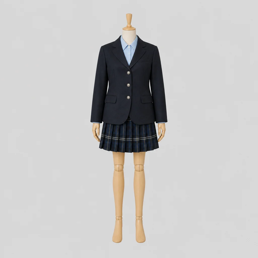 三田高校の女子の制服のイメージ