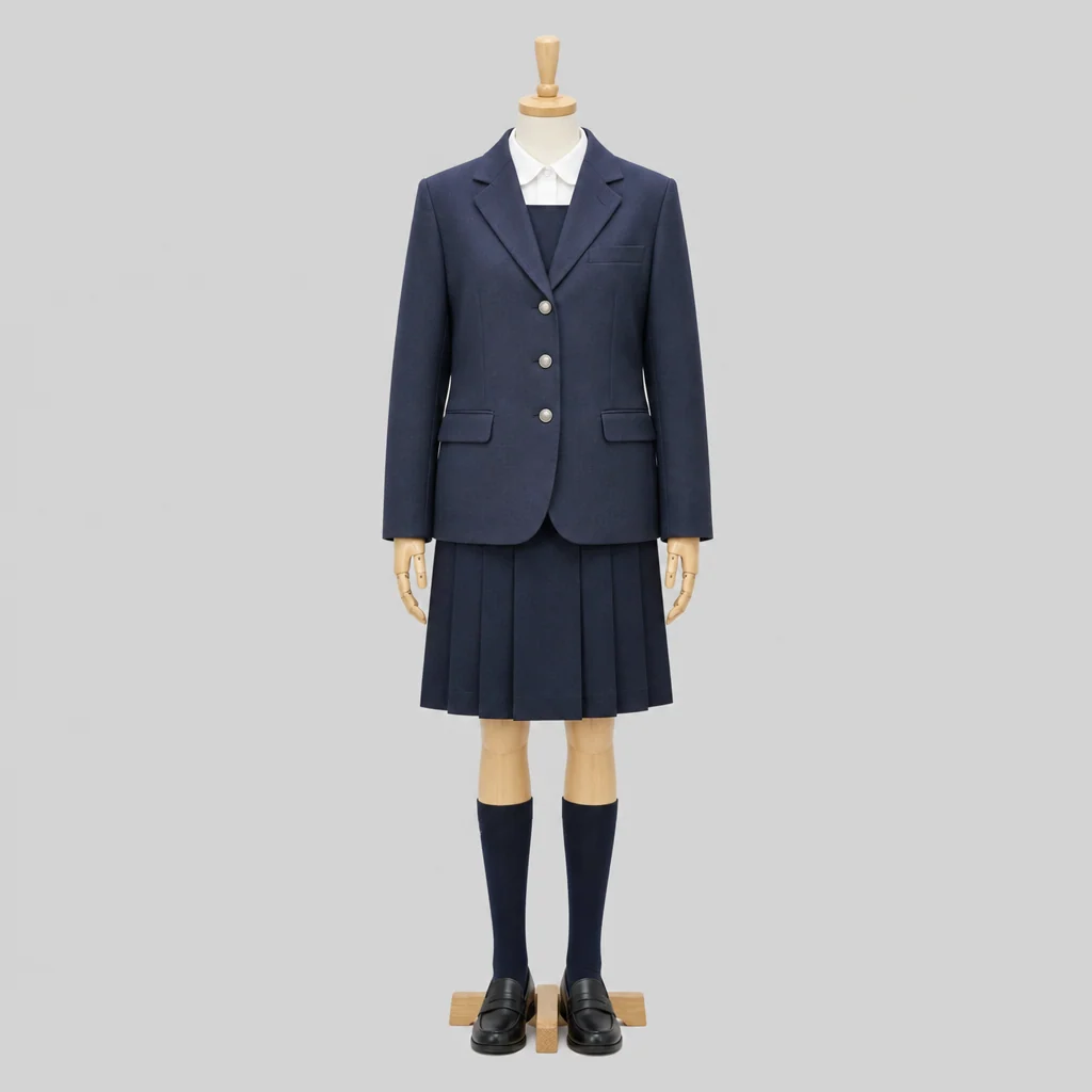 慶應義塾女子高校の女子の制服のイメージ