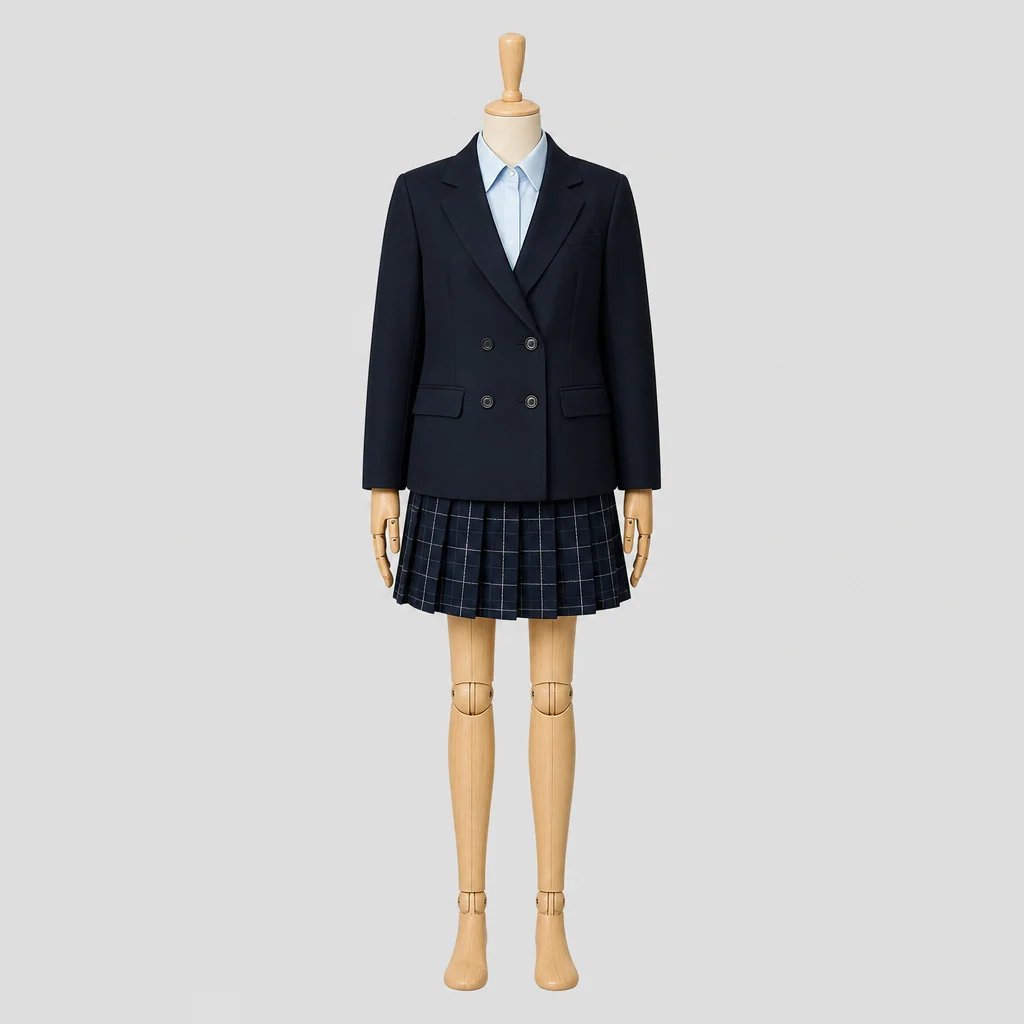 駒込高校の女子の制服のイメージ