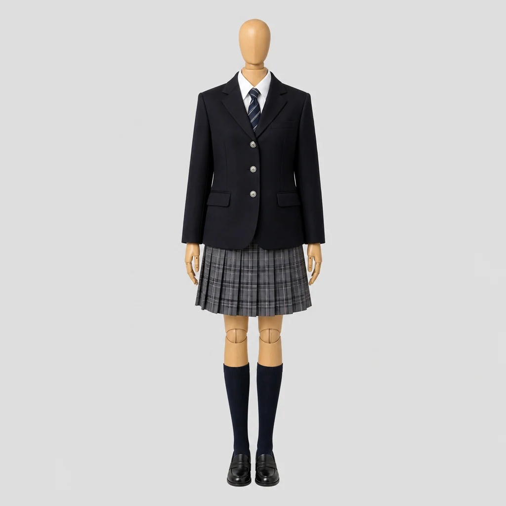 日本女子体育大学附属二階堂高校の制服のイメージ