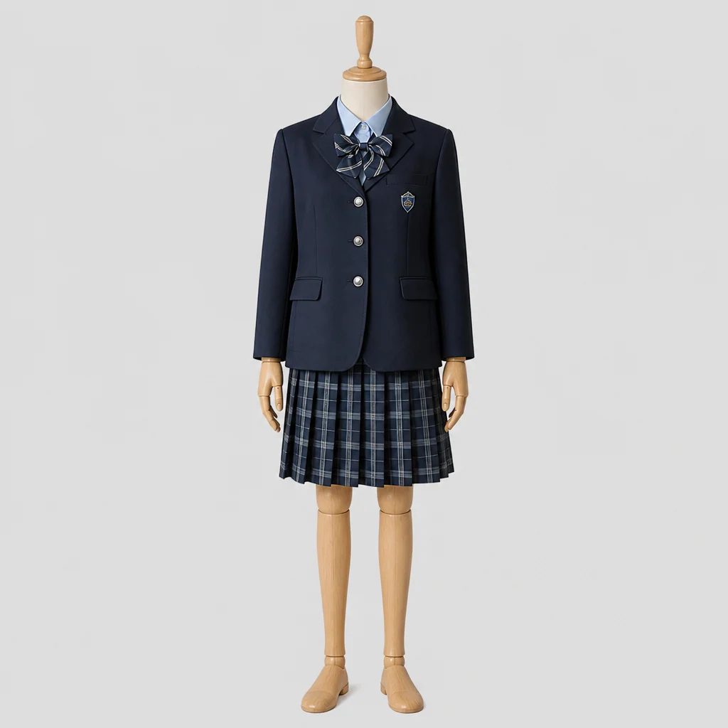 菅高校の女子の制服のイメージ