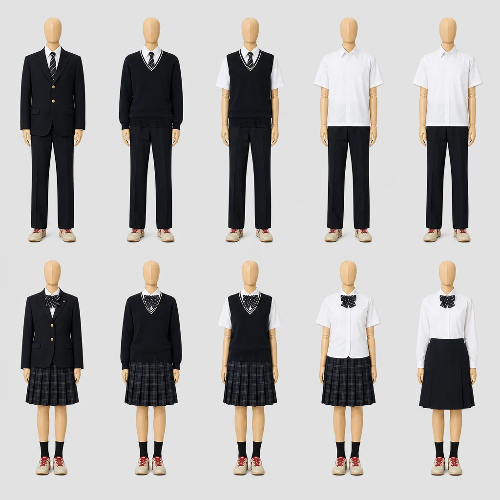 氷見高校の制服のイメージ
