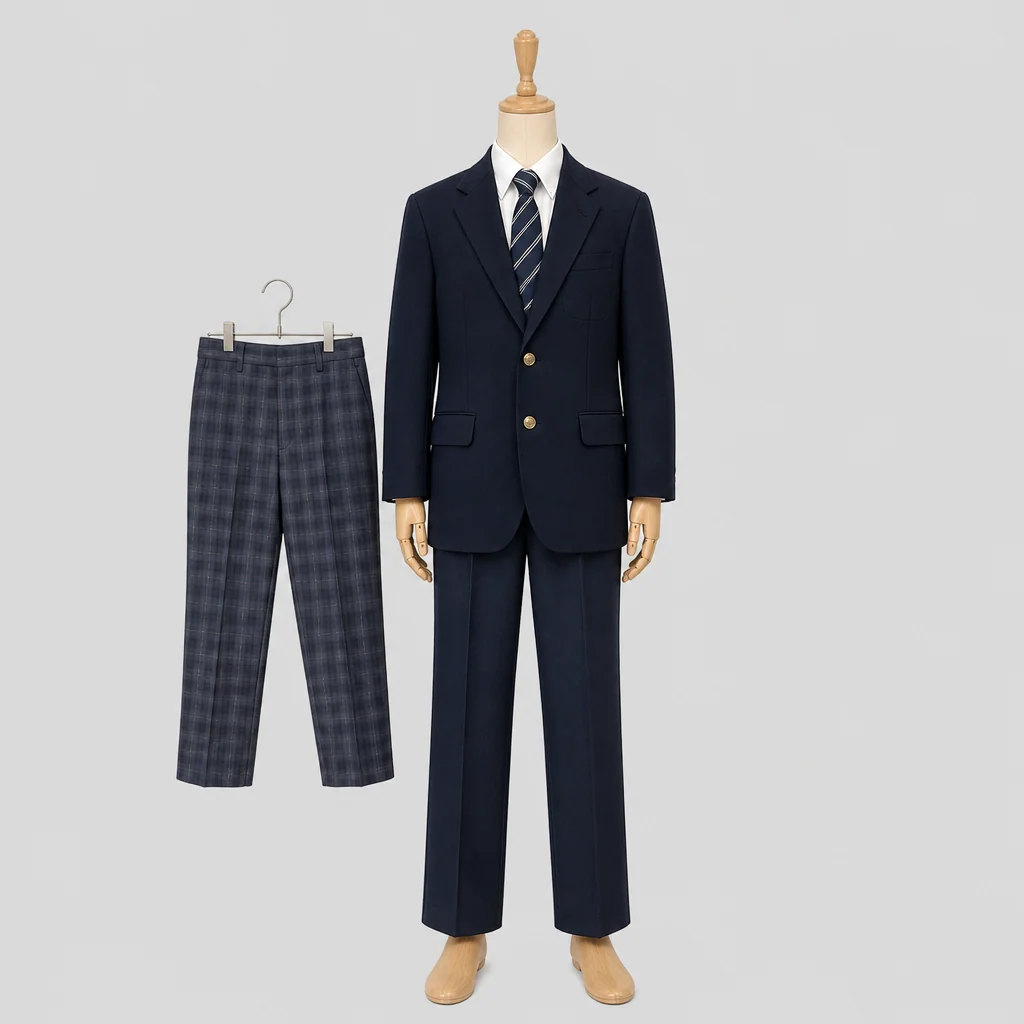 龍谷富山高校の男子の制服のイメージ