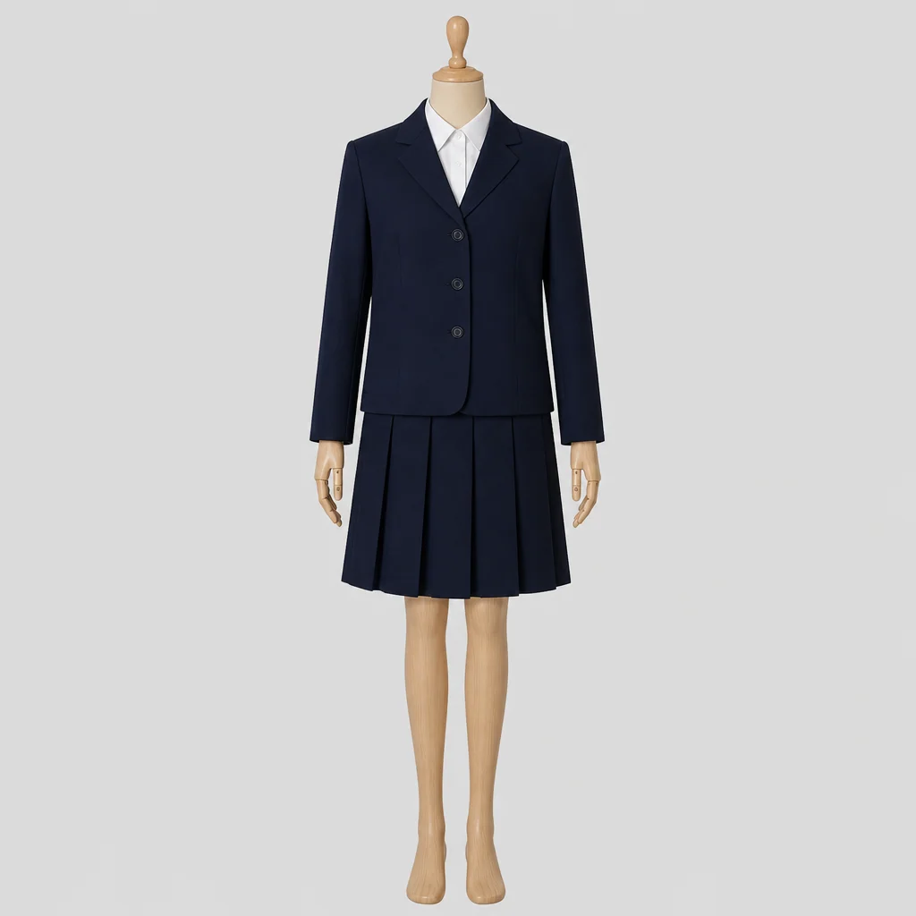 鹿西高校の女子の制服のイメージ