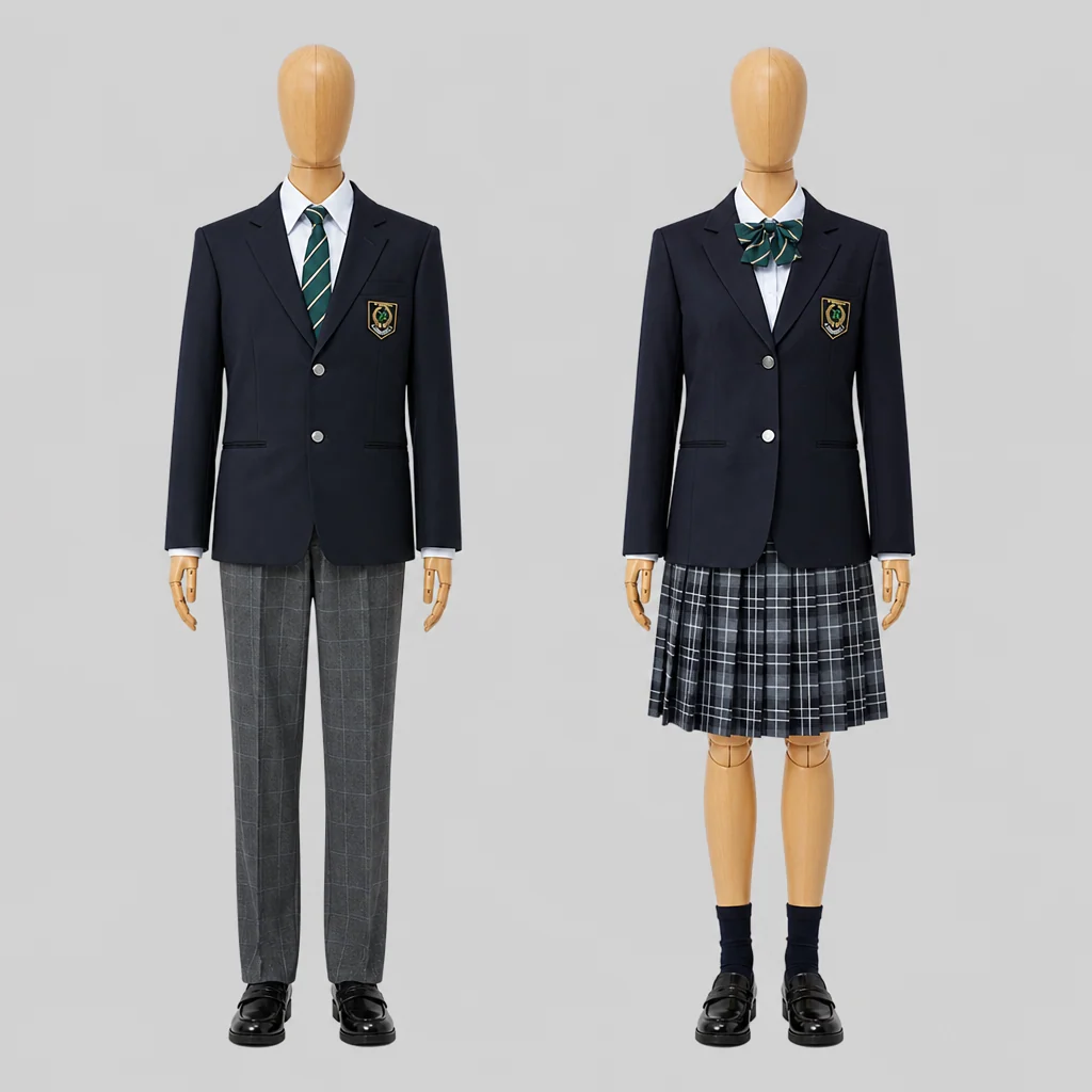 緑誠蘭高校の制服のイメージ