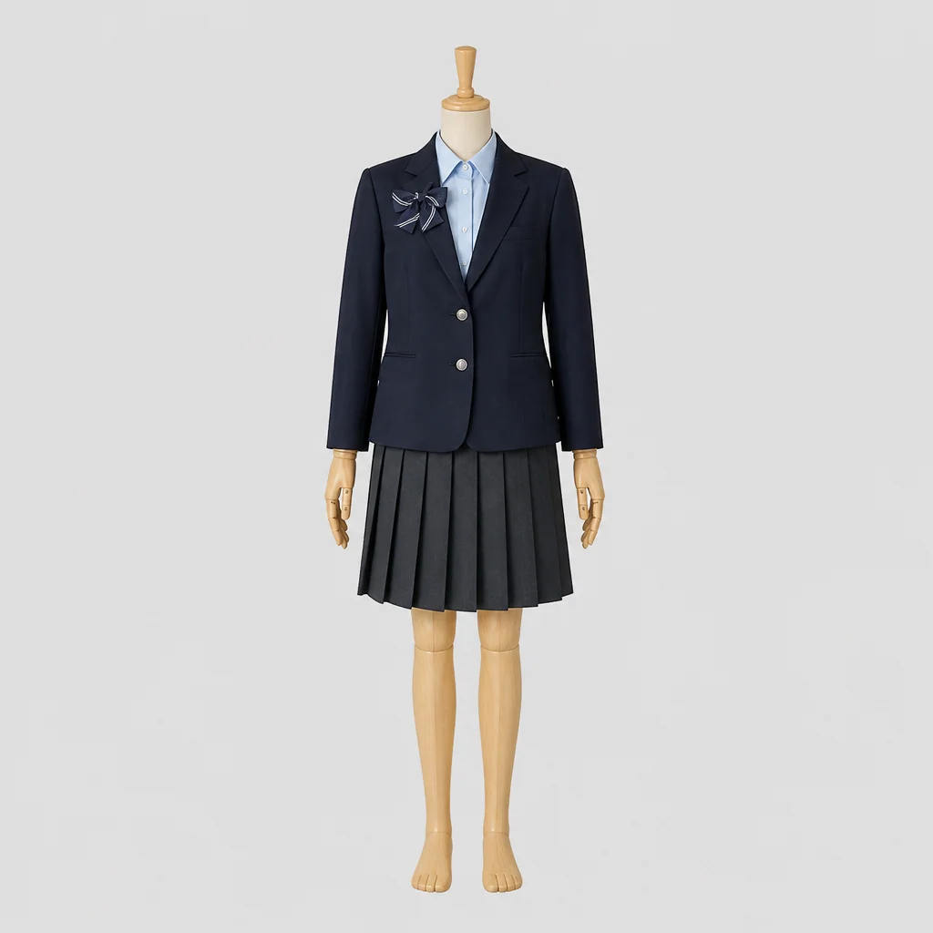 岐阜市立岐阜商業高校の女子の制服のイメージ