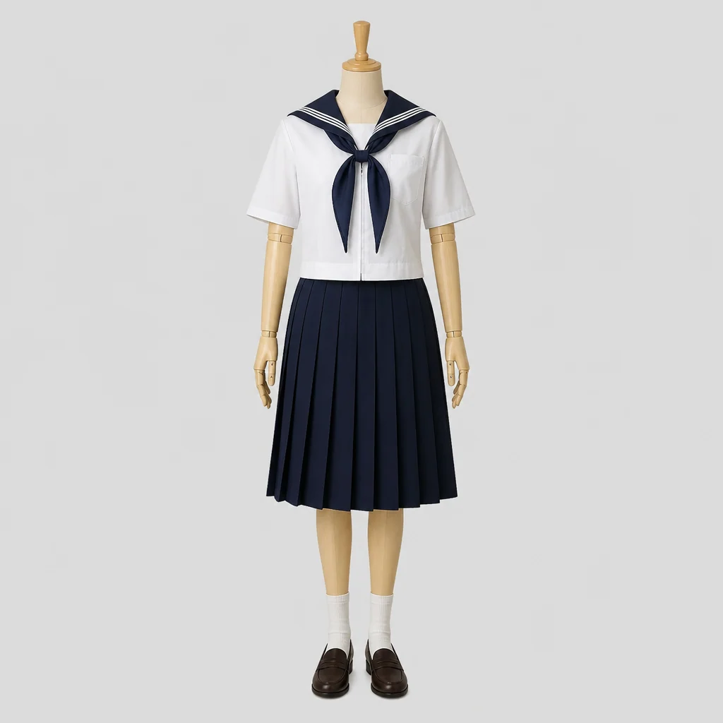 斐太高校の女子の制服のイメージ