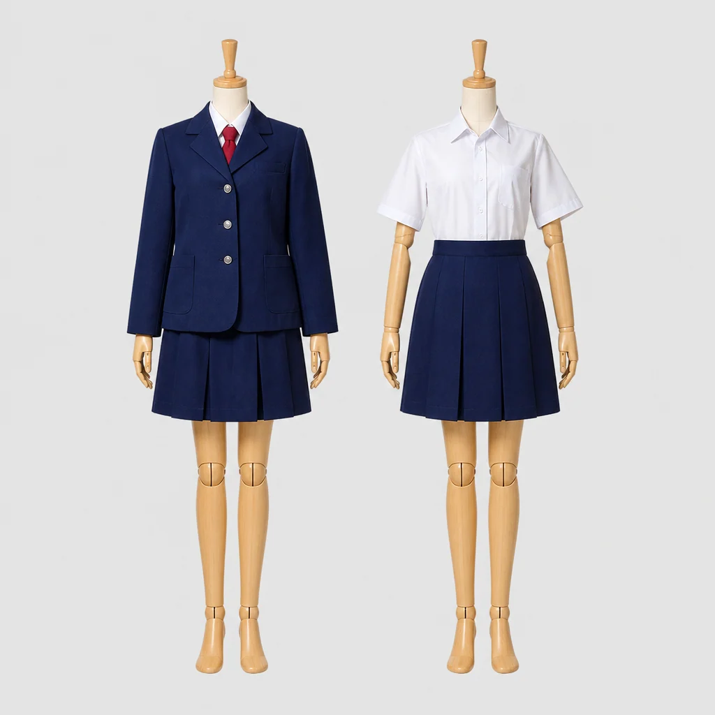 駿河総合高校の女子の制服のイメージ