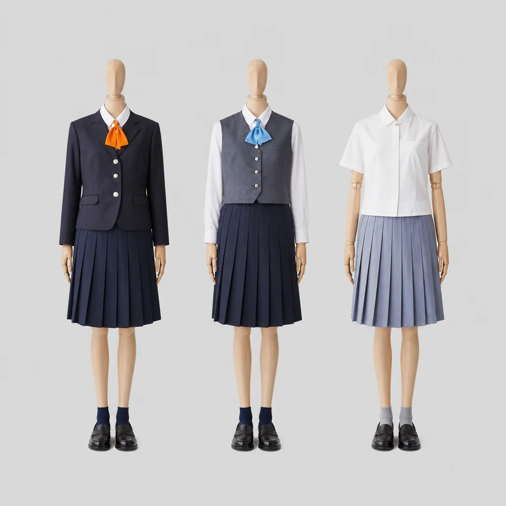 藤枝順心高校の制服のイメージ