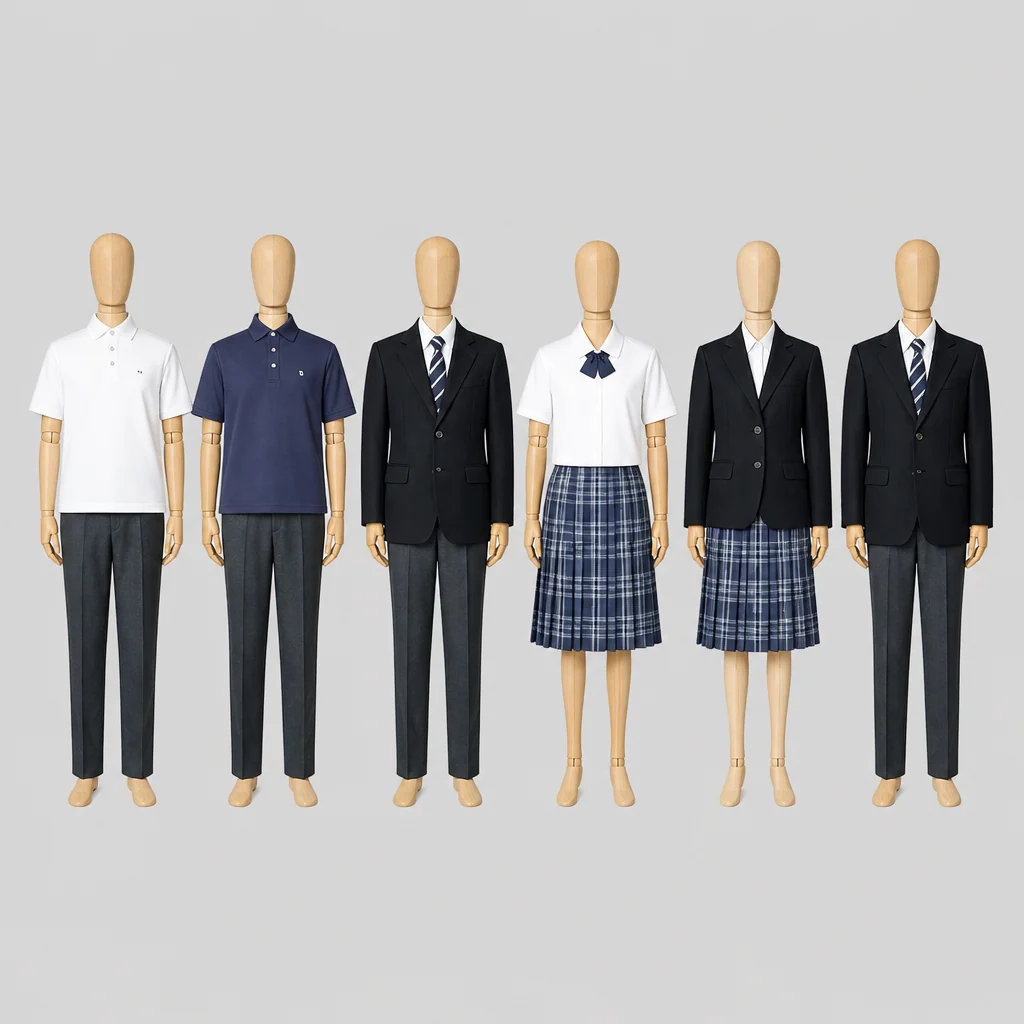 南陽高校の制服のイメージ