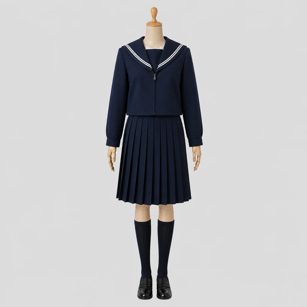 津島高校の女子の制服のイメージ