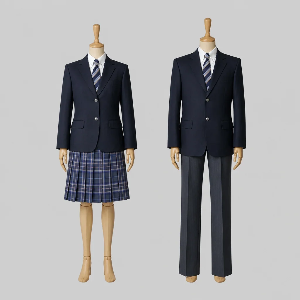内海高校の制服のイメージ