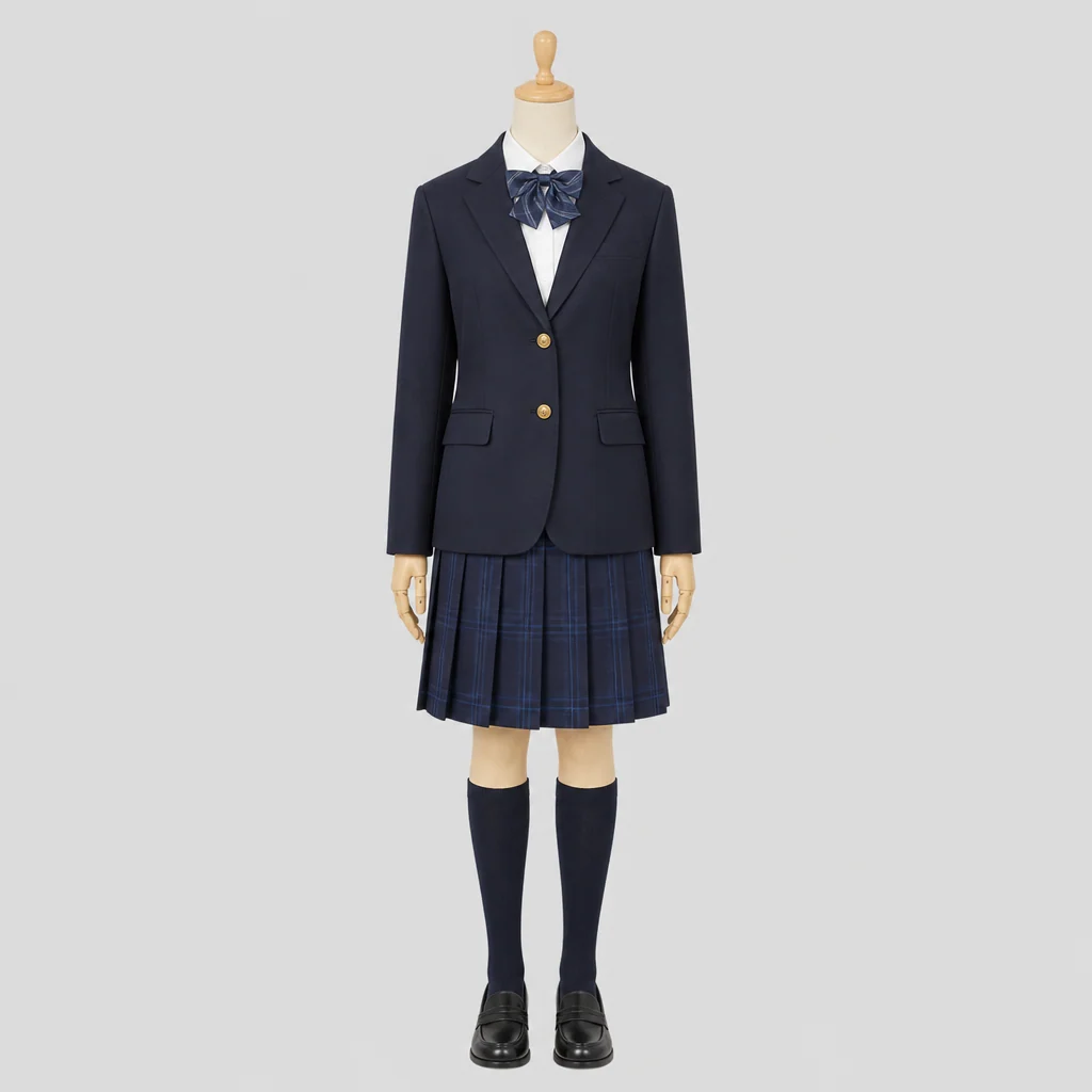 黄柳野高校の女子の制服のイメージ