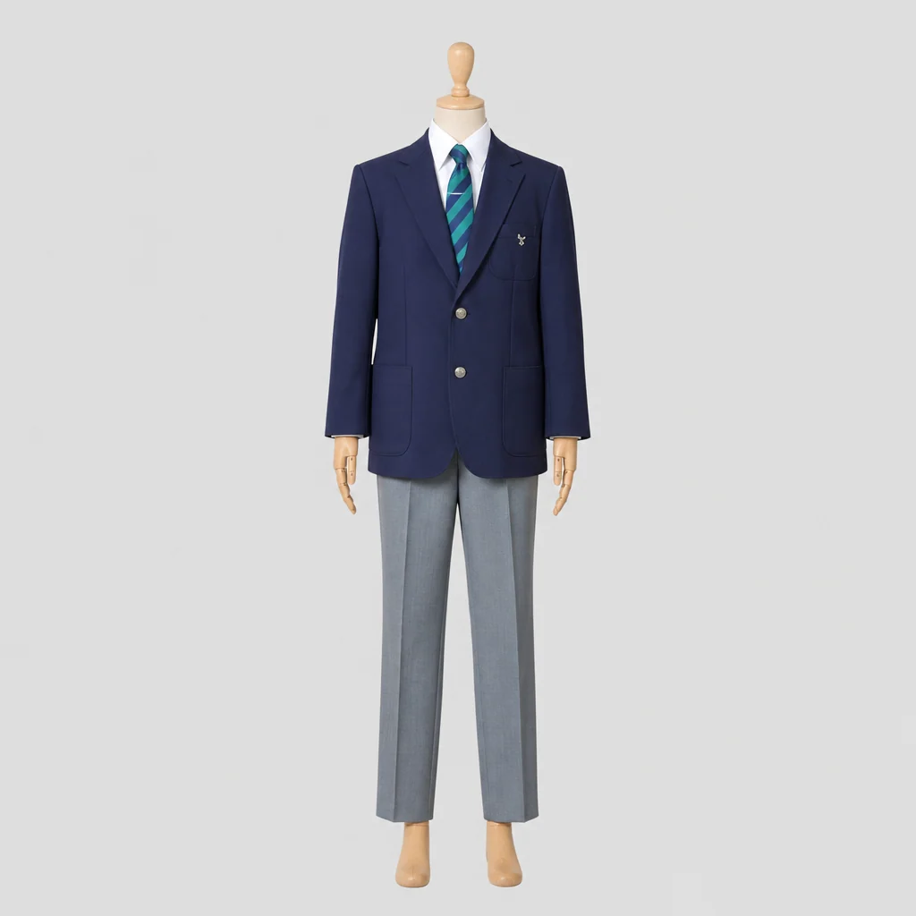 玉川高校の男子の制服のイメージ