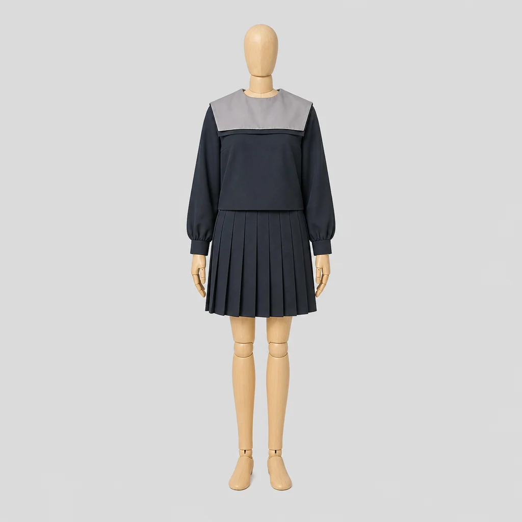八日市高校の女子の制服のイメージ