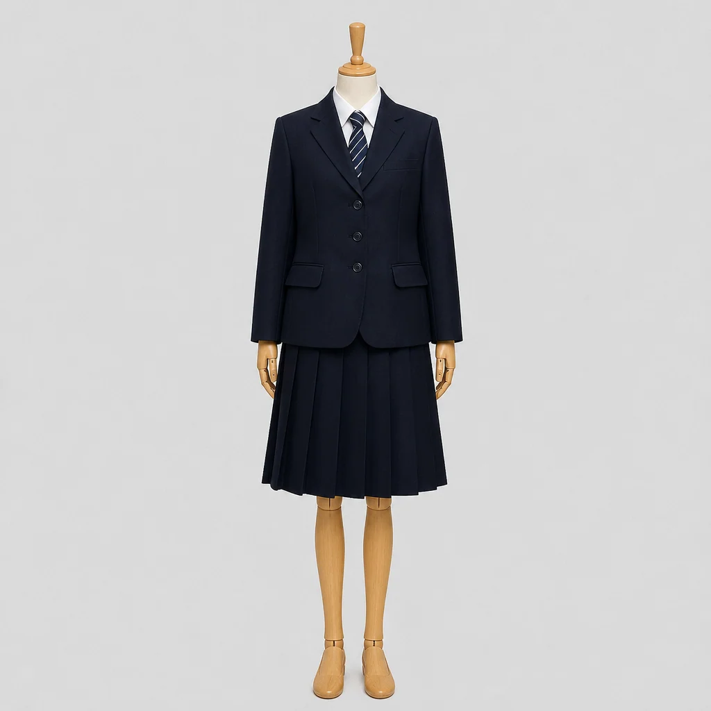 西城陽高校の制服のイメージ