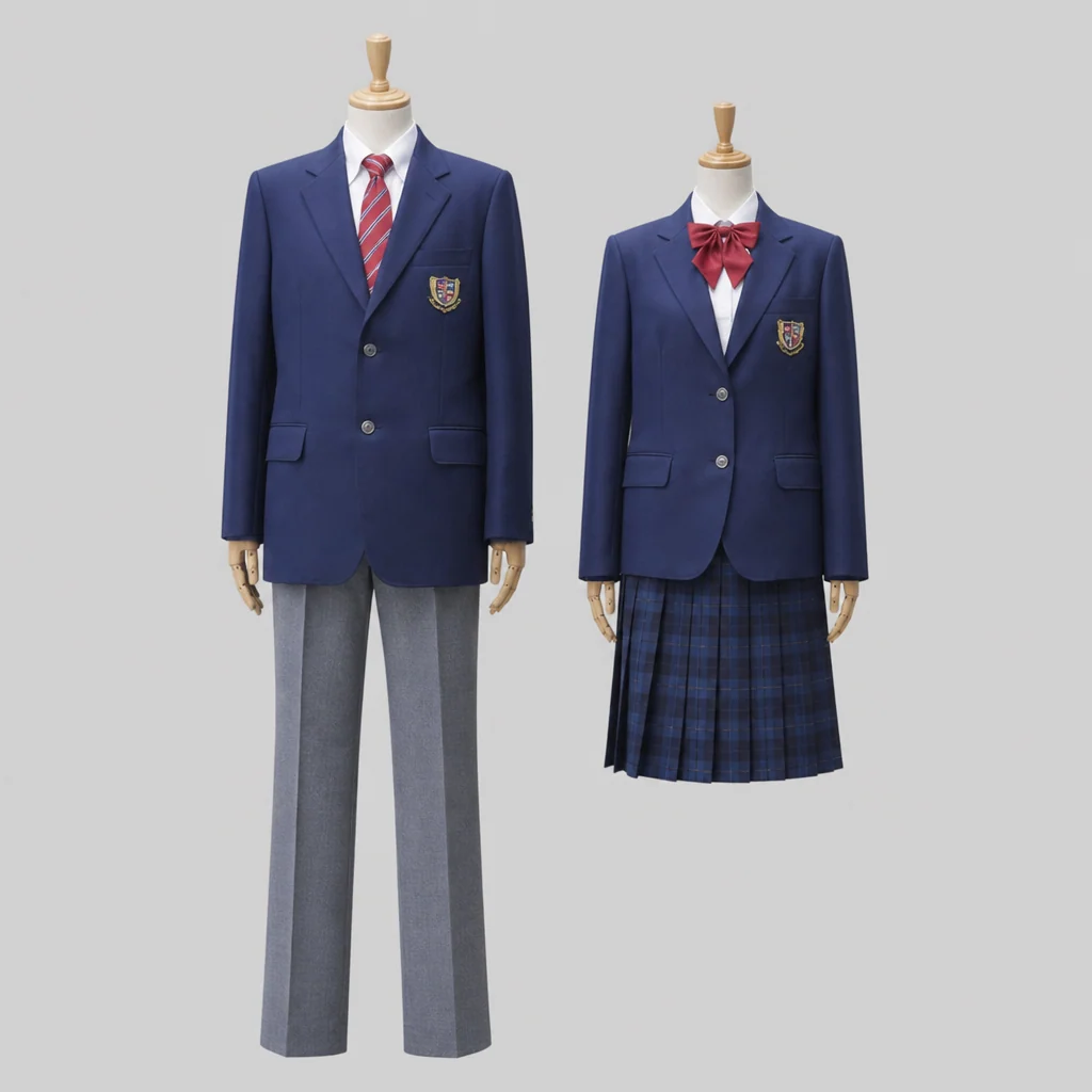 西乙訓高校の制服のイメージ