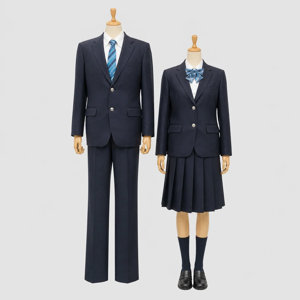 莵道高校の制服のイメージ