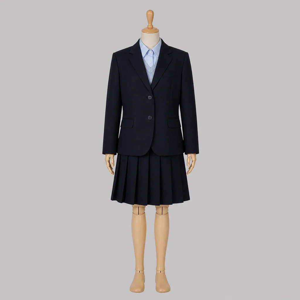 京都西山高校の女子の制服のイメージ