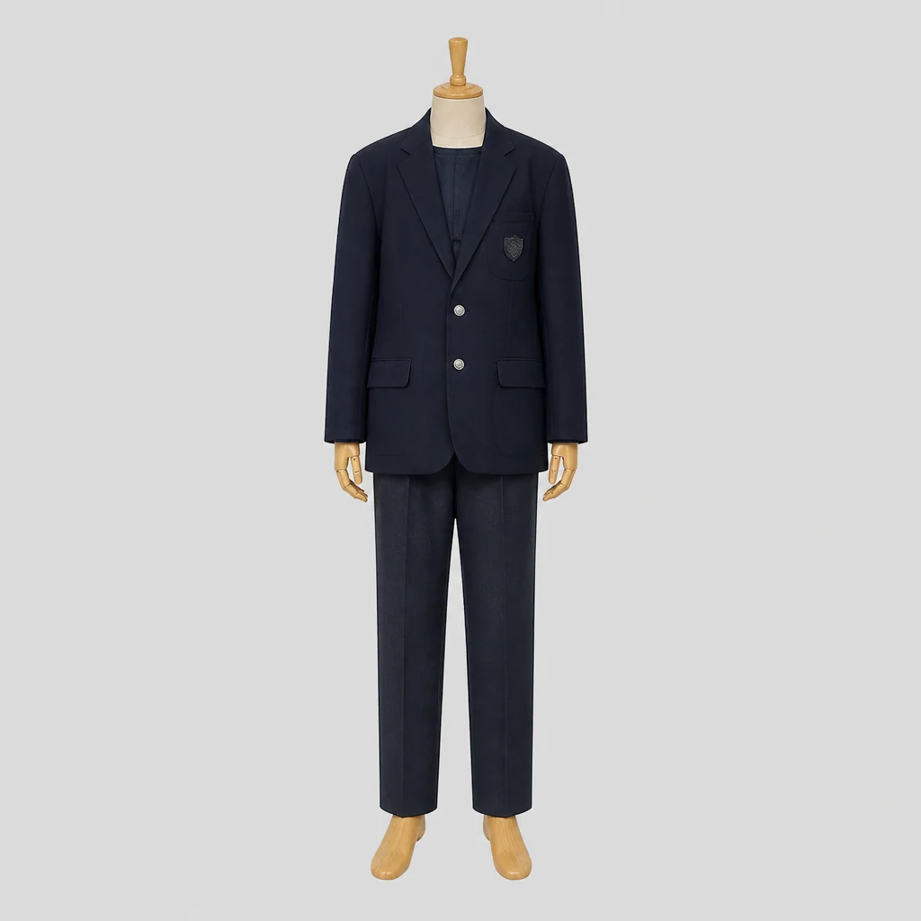 八尾北高校の男子の制服のイメージ