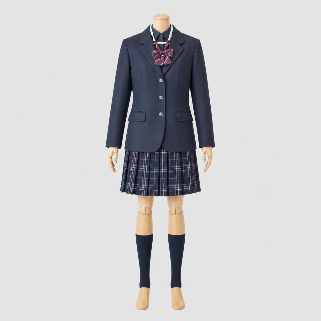 北摂つばさ高校の女子の制服のイメージ