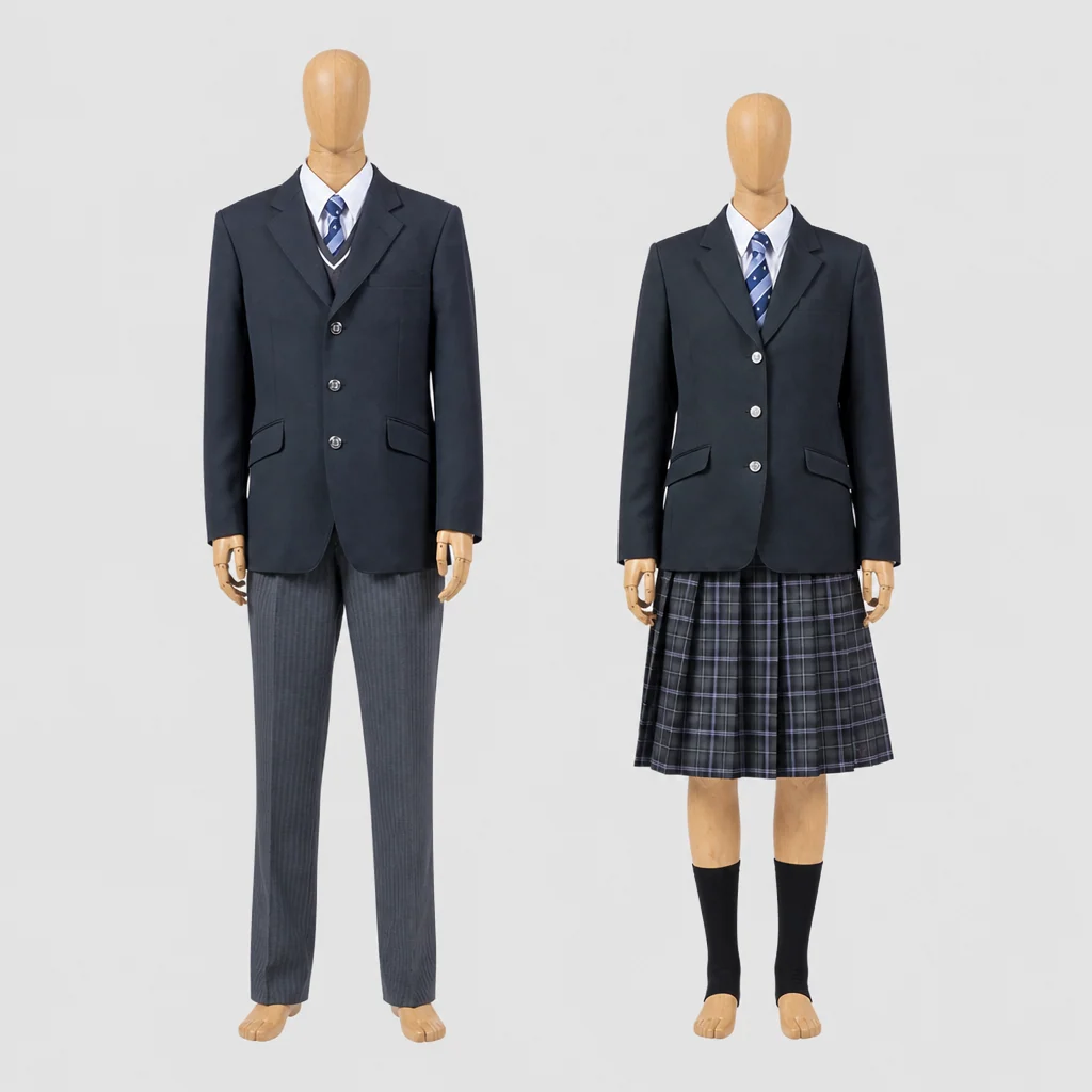 大正白稜高校の制服のイメージ
